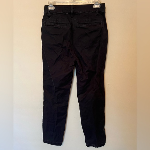Abercrombie and Fitch black chino high rise straight pants size 27 / 4 - Picture 3 of 3